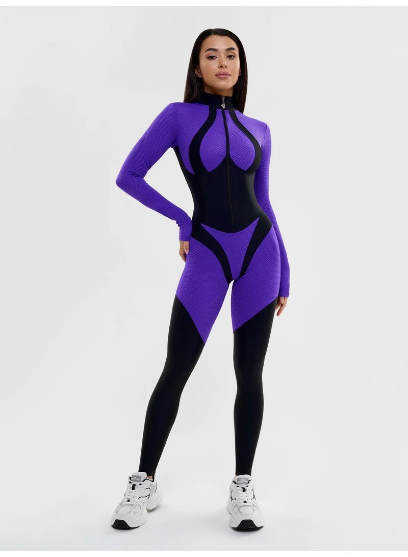 Bona Fide Mistress Purple Mistress Gym Jumpsuit for Women | Best Price UAE