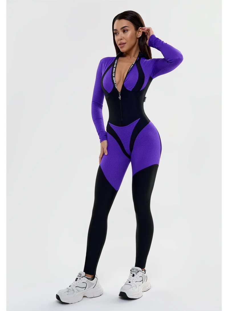 Bona Fide Mistress Purple Mistress Gym Jumpsuit for Women | Best Price UAE