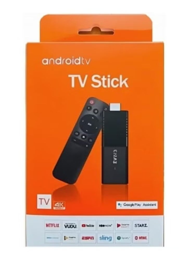 ماركة غير محددة - جهاز تحكم عن بعد TV Stick TVR3، ذاكرة وصول عشوائي 2 جيجابايت + ذاكرة تخزين داخلية 16 جيجابايت، 1080 بكسل HDR، مشغل وسائط متدفق محمول بدقة 4K، أندرويد 12.1، رباعي النواة، 4G/5G WiFi، مساعد جوجل - Image 1