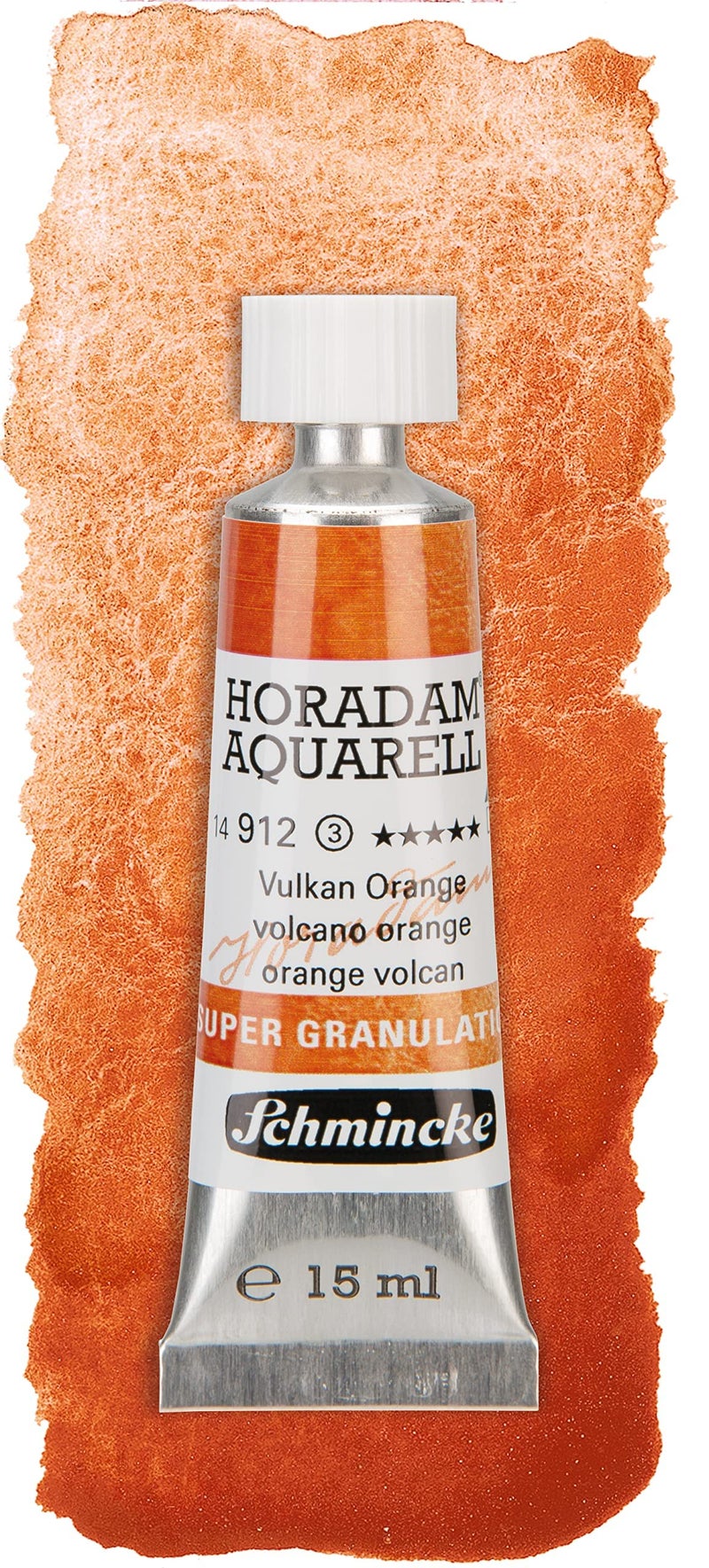 Schmincke - HORADAM® AQUARELL, Super-Granulation Set Volcano, 5 x 15 ml tubes, 74 868 097, wooden box, very strong granulating colors, finest, supergranulating watercolors - Image 5