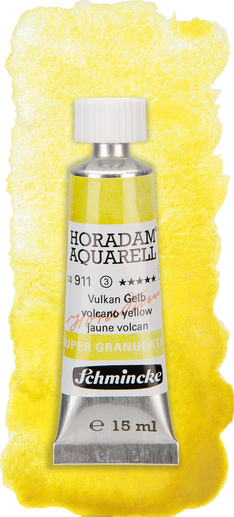 Schmincke - HORADAM® AQUARELL, Super-Granulation Set Volcano, 5 x 15 ml tubes, 74 868 097, wooden box, very strong granulating colors, finest, supergranulating watercolors - Image 4