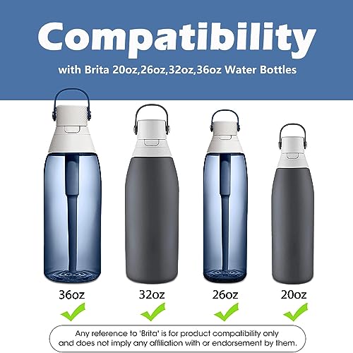 Oxyooh Water Bottle Mouthpiece Replacement for Brita Bottle - 3 Pack Silicone Bite Valve Repalcement Compatible with Brita Filter Water Bottle & Stainless Steel Bottles Replacement Parts - Image 3