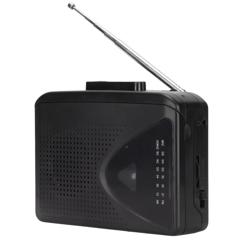 ciciglow Portable Cassette Players Recorders AM FM Radio Stereo Compact Tape Player External Speakers 2AA Battery Or USB Power Supply - Image 2