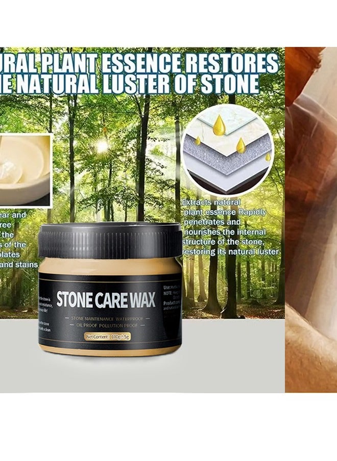 WILLIAM WEIR Stone Care Wax，Stone Care Wax Furniture Polish , Suit for Marble Furniture, Ceramic Tiles, Stone Floor, Stone Walls, Stone Polish Protection.  - Image 2