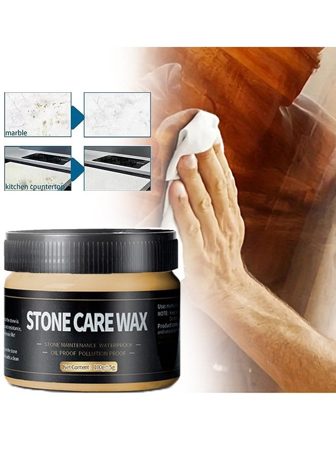 WILLIAM WEIR Stone Care Wax，Stone Care Wax Furniture Polish , Suit for Marble Furniture, Ceramic Tiles, Stone Floor, Stone Walls, Stone Polish Protection.  - Image 1