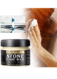 WILLIAM WEIR Stone Care Wax，Stone Care Wax Furniture Polish , Suit for Marble Furniture, Ceramic Tiles, Stone Floor, Stone Walls, Stone Polish Protection-100g  - Image 1
