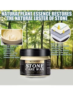 WILLIAM WEIR Stone Care Wax，Stone Care Wax Furniture Polish , Suit for Marble Furniture, Ceramic Tiles, Stone Floor, Stone Walls, Stone Polish Protection-100g  - Image 2