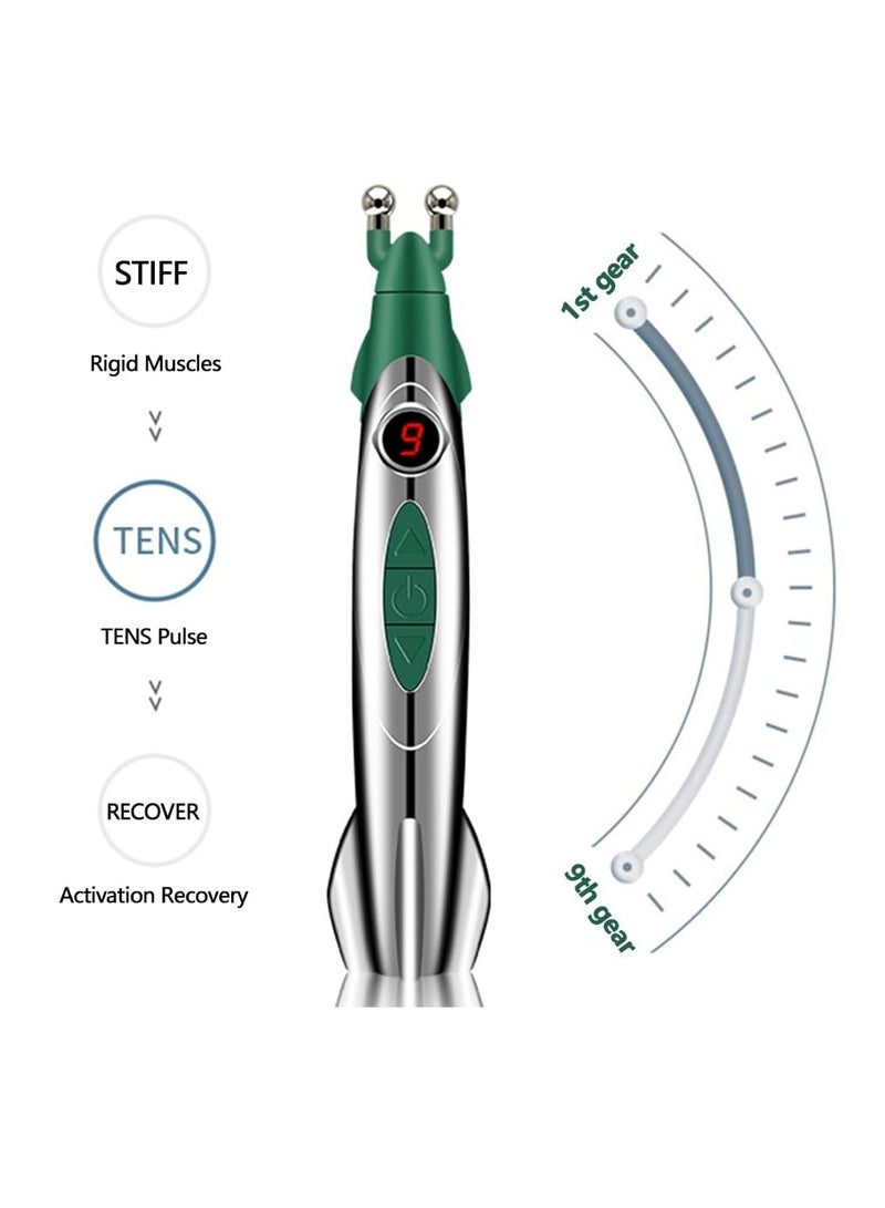 general Acupuncture Pen,Meridian Electronic Acupuncture Massage Pen Muscle Circulation Massage Acupuncture Pain Relief Massager Electronic Therapy Meridian Energy Pen - Image 2