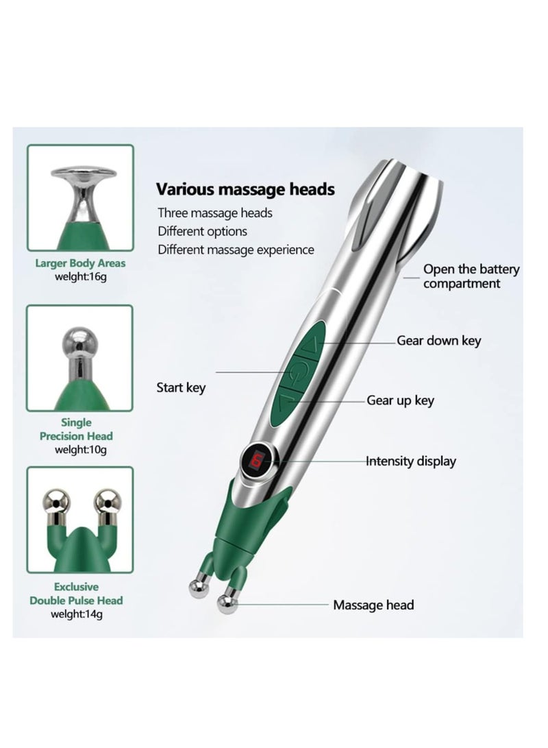 general Acupuncture Pen,Meridian Electronic Acupuncture Massage Pen Muscle Circulation Massage Acupuncture Pain Relief Massager Electronic Therapy Meridian Energy Pen - Image 3