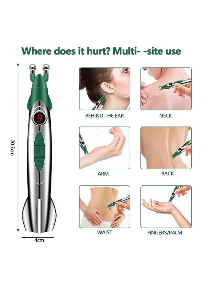 general Acupuncture Pen,Meridian Electronic Acupuncture Massage Pen Muscle Circulation Massage Acupuncture Pain Relief Massager Electronic Therapy Meridian Energy Pen - Image 4