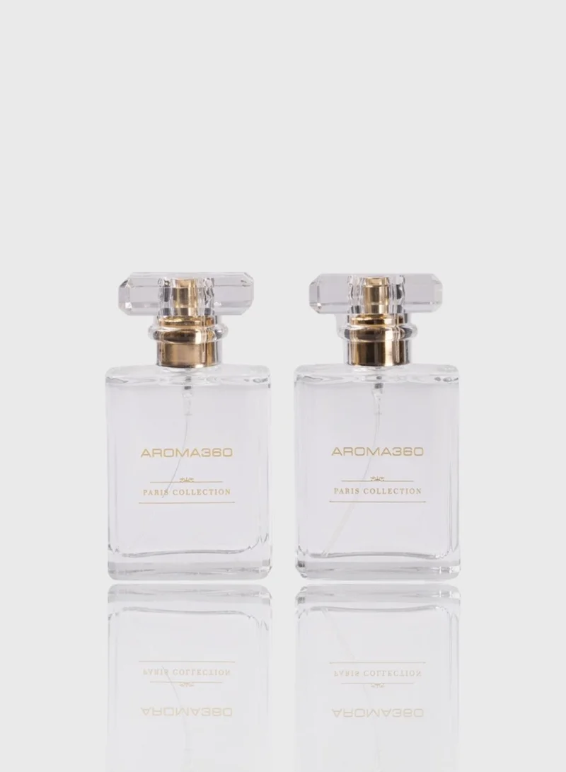 AROMA360 Escapade - Essential Oil Room Spray Duo - Luxury Hotel Inspired Aromatherapy - Hints of Lemon, Ocean, Bergamot, Fragrant Jasmine - Hypoallergenic - 2 Pack