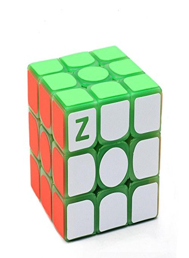 SHUYUE مكعب السرعة الأخضر الفلوري SHUYUE 3x3، يتوهج في الظلام، مكعب سرعة سحري ثلاثي الأبعاد، ألغاز ذكاء للأطفال والكبار - Image 5