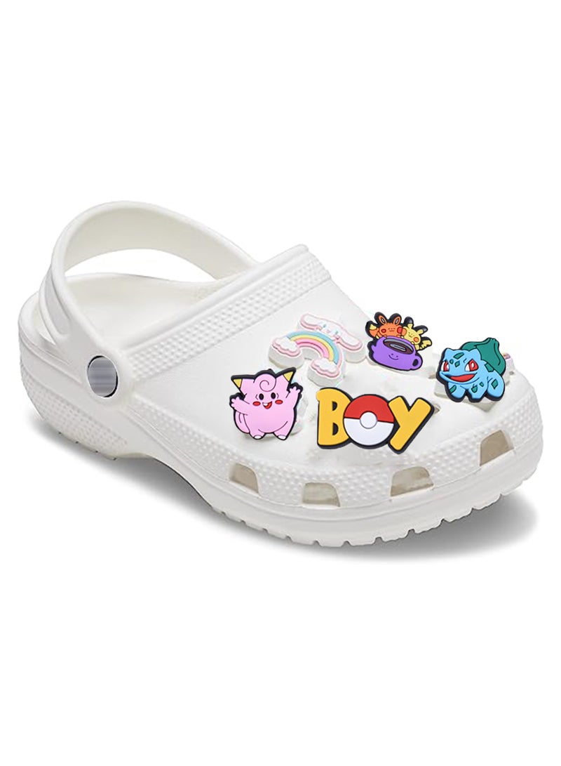 Excefore Cartoon Shoe Charms 34PCS Pokemon Shoes Charm for Croc PVC Baby Kids Accessories Birthday Party Favors Supplies Decorations Fit Clog Bracelets Gift - Image 3