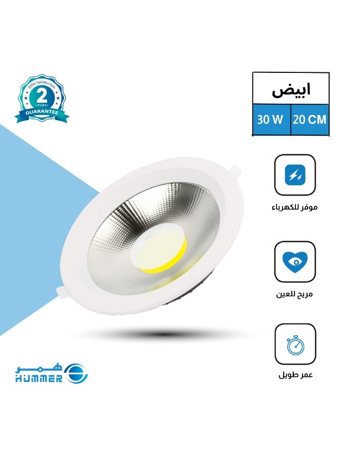 هامر كشاف دفن لون الانارة ابيض 20 سم 30 واط - Image 1