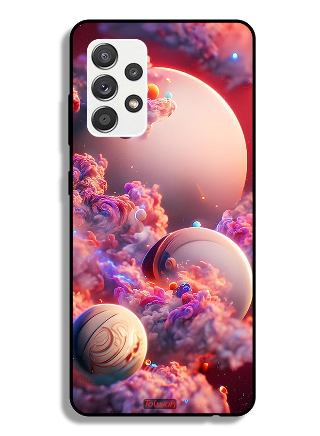 Tolwak Samsung Galaxy A32 5G Protective Case Cover Clouds Abstract Art - Image 1