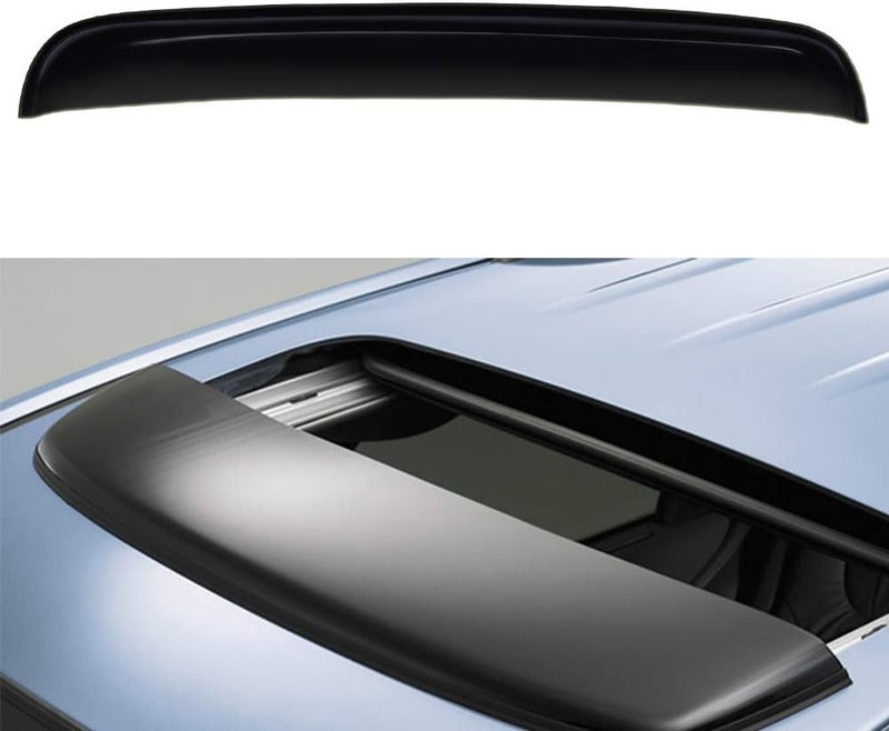 Deebior 43inch 1100mm Sunroof Universal Wind Deflector Fit Car Accessories Rain Snow Guard Sun Roof,1pc Dark Smoke Tint Auto Moonroof Visor Fit The Sunroof Which is Not Wider Than 41.8" RN110 - Image 1
