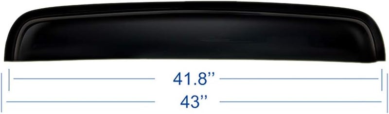 Deebior 43inch 1100mm Sunroof Universal Wind Deflector Fit Car Accessories Rain Snow Guard Sun Roof,1pc Dark Smoke Tint Auto Moonroof Visor Fit The Sunroof Which is Not Wider Than 41.8" RN110 - Image 3