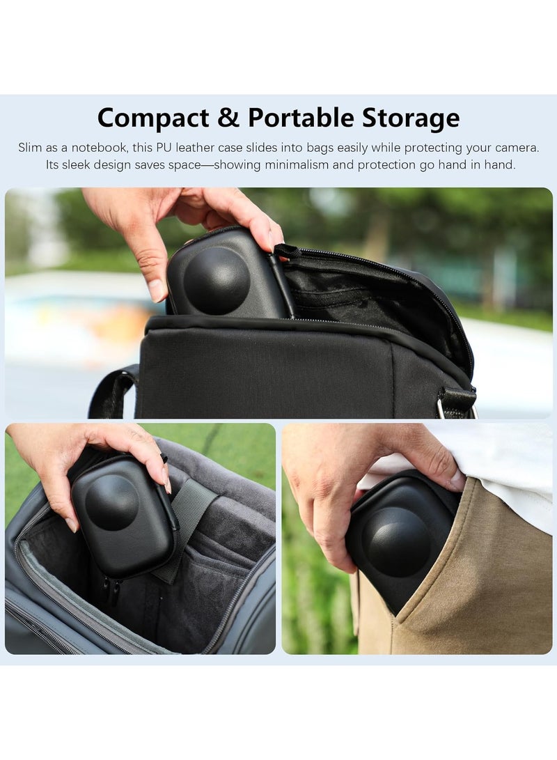 4 in1 HD Film&Lens Cover Cap and Storage Bag&Camera Case for DJI OSMO 360 Tempered Glass Screen Protector Anti-Scratch Protective Case Guard Kit - Image 5