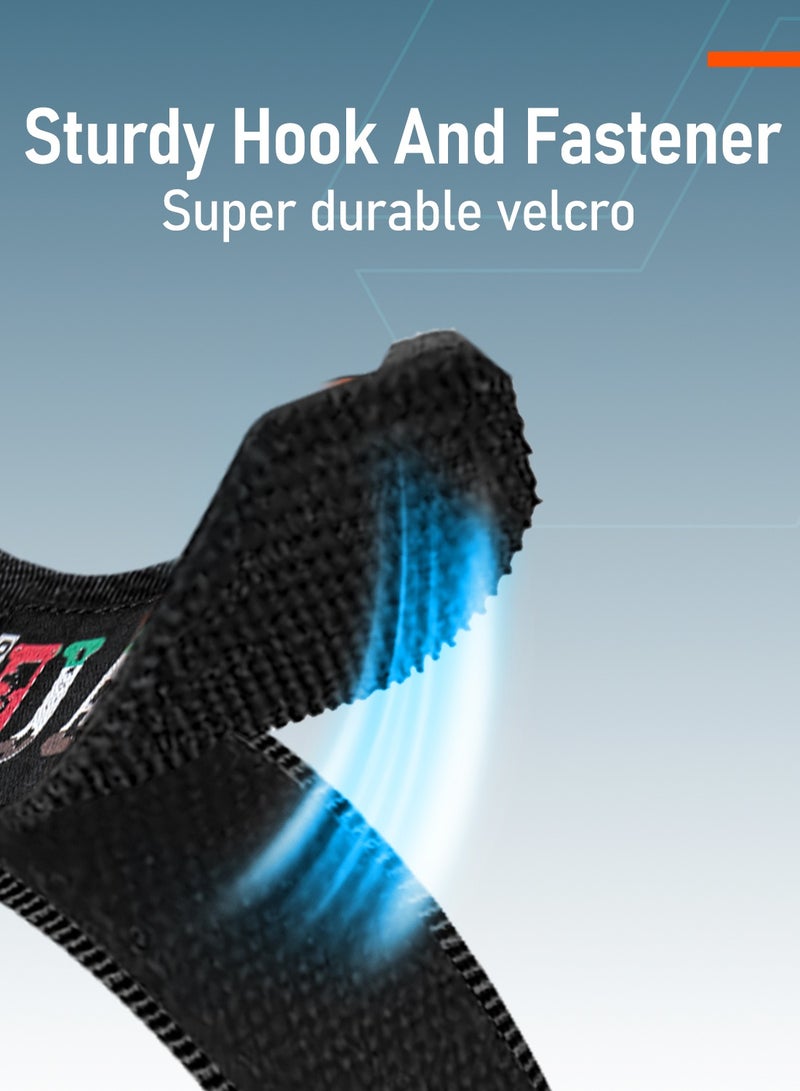 Moxedo MX23 Rugged Strap Breathable Nylon Braided Sports Band Compatible with Apple Watch Band Series 8 7 6 5 4 3 2 1 SE Ultra Woven Loop Design for 44mm 45mm 49mm UAE Edition - Black - Image 3