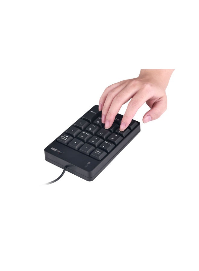 MCSaite Wired Numeric Keypad 19 Key Mini Notebook Business Home Bank Accounting Password MC051-Color:Black  - Image 4