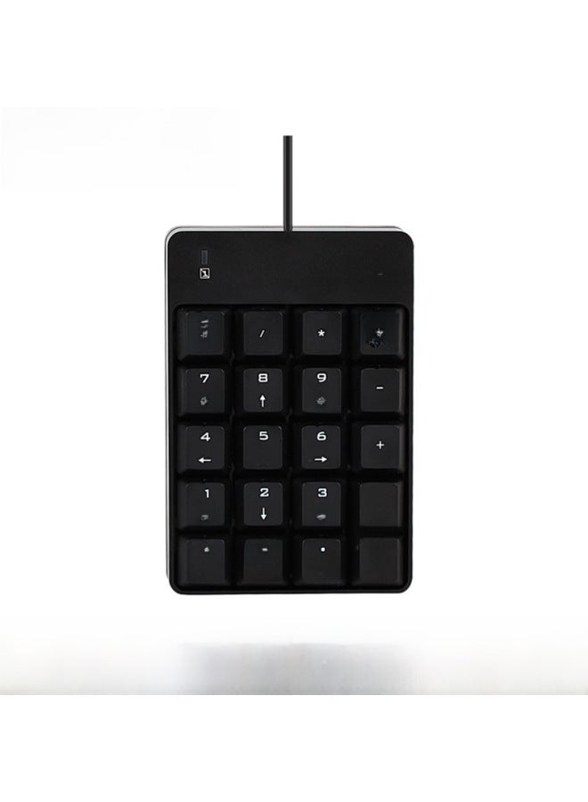 MCSaite Wired Numeric Keypad 19 Key Mini Notebook Business Home Bank Accounting Password MC051-Color:Black  - Image 2