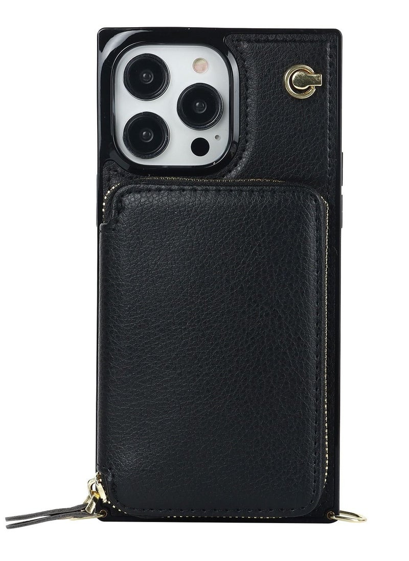 Suteni - Back Cover Leather Card Slots Phone Case for iPhone - Image 1