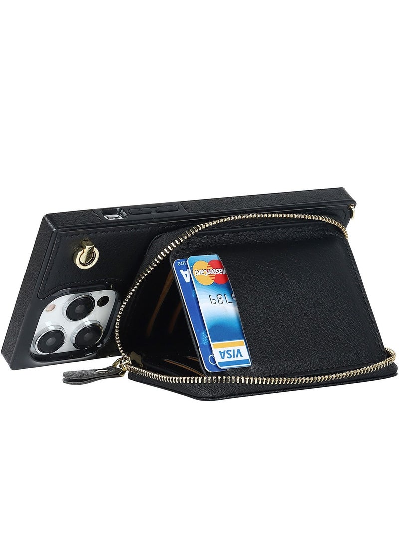 Suteni - Back Cover Leather Card Slots Phone Case for iPhone - Image 1