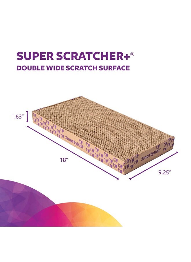 SmartyKat - SmartyKat Super Scratcher+ Cat Scratcher Extra Large Corrugated Catnip Scratcher - Image 1