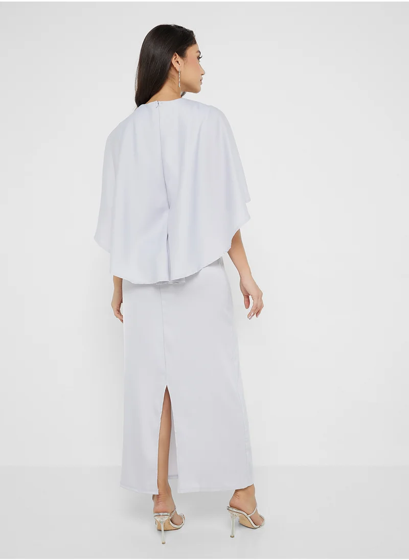 Khizana Cape Shift Dress