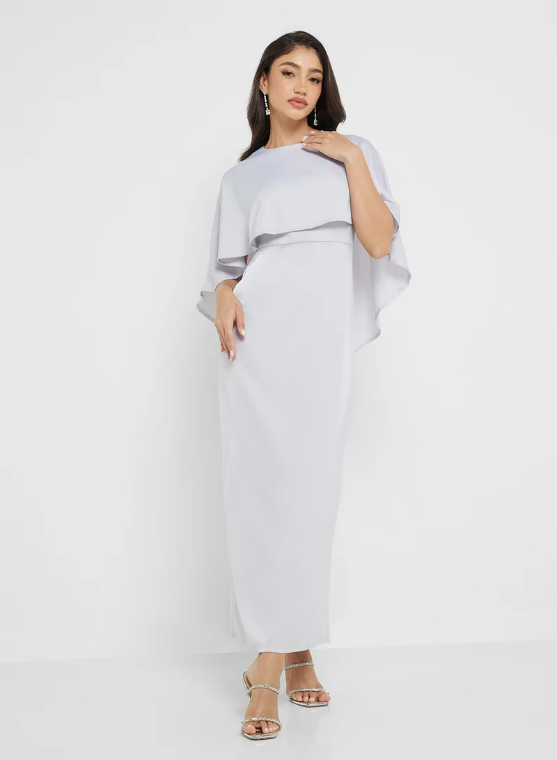 Khizana Cape Overlay Dress