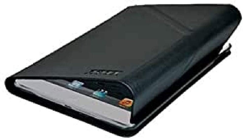 بورت ديزاينز حافظة سفر أنيقة من الجلد الصناعي عالية الجودة، مناسبة لجهاز Apple iPad Pro مقاس 9.7 بوصة، مع مقبض داخلي مانع للانزلاق وزوايا رؤية متعددة - لون أسود - Image 1