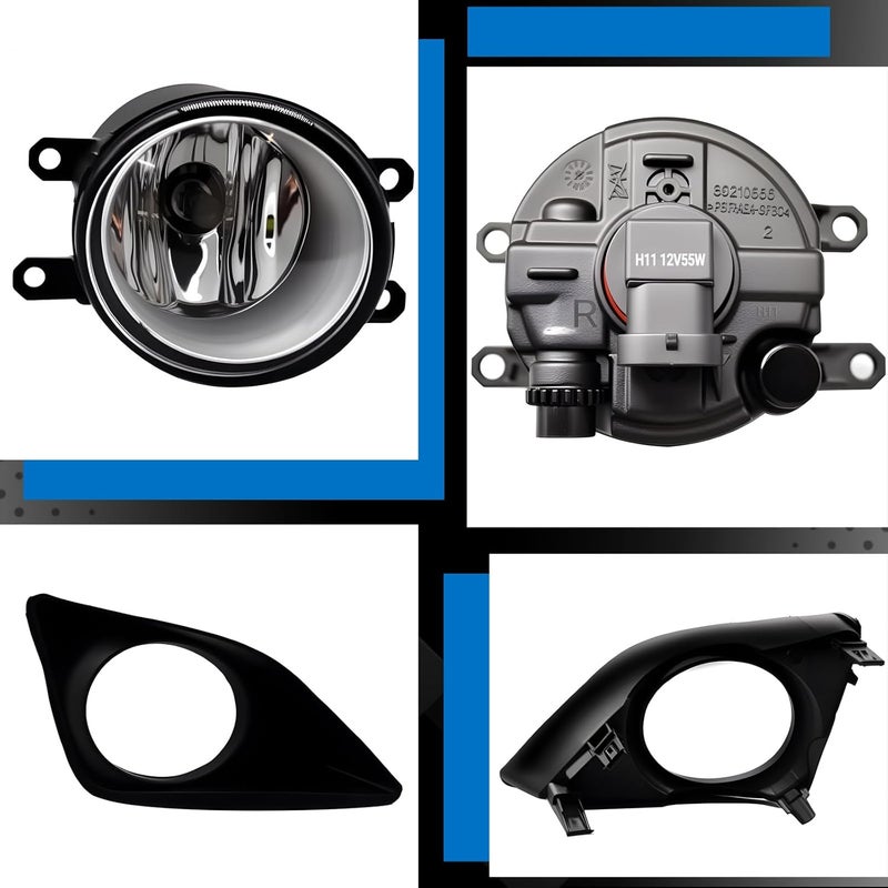 Shocklight Driving Fog Lights for 2008-2010 Toyota Corolla/Altis - H11 12V 55W Halogen Bulbs - Image 4
