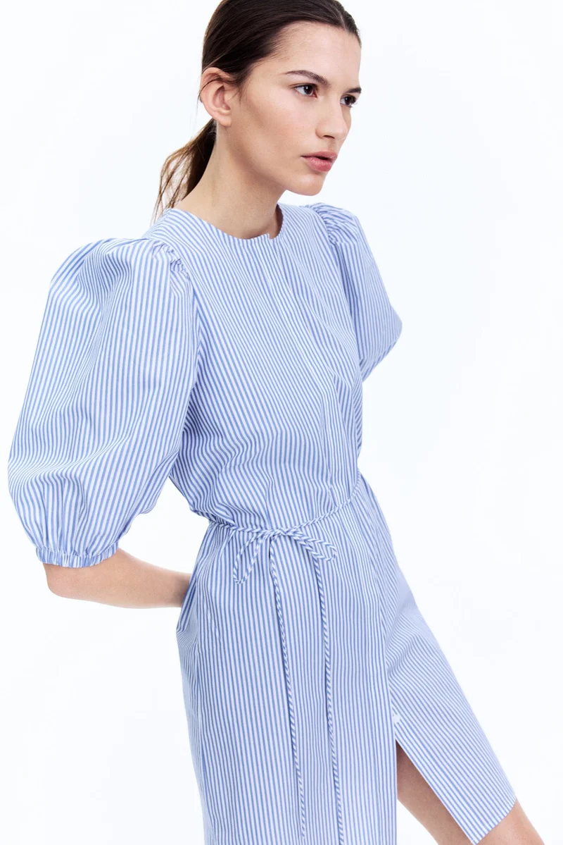 H&M Puff-sleeved dress