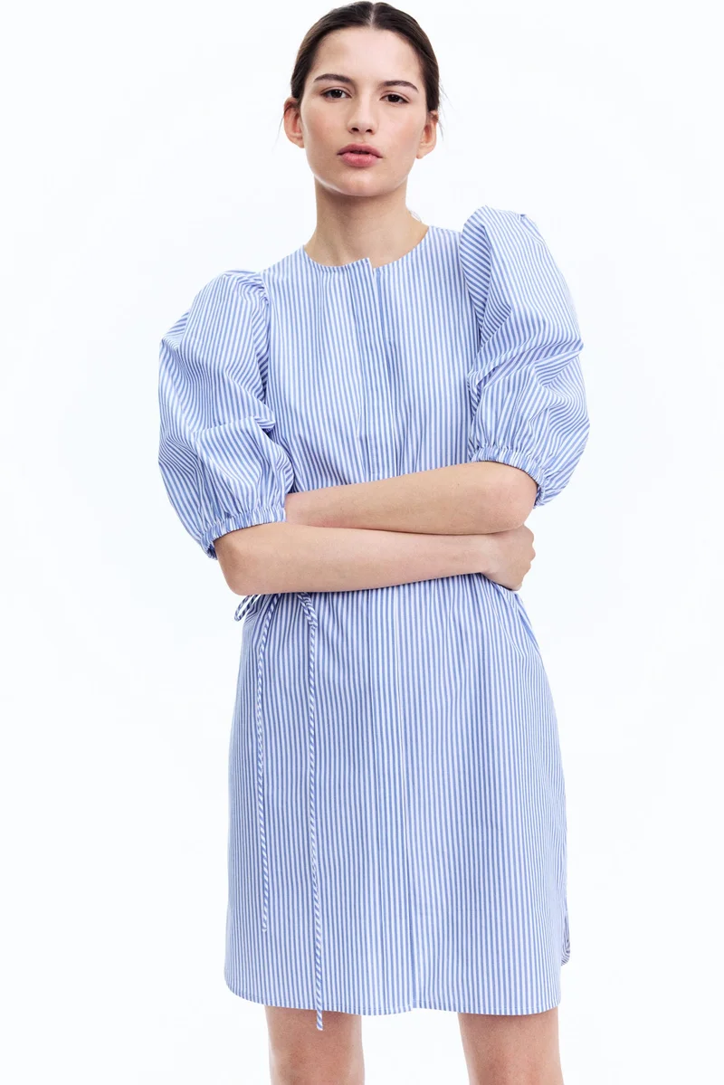 H&M Puff-sleeved dress