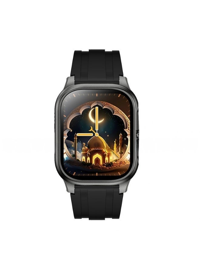 JAJEEK Muslim Smart Watch M77 Max with Qibla Direction, Bluetooth Smart Watch Prayer Time Reminders, Heart Rate and Fitness Tracker Multifunctional Sports Watch for Men and Women – Compatible with Android & iOS - Image 3