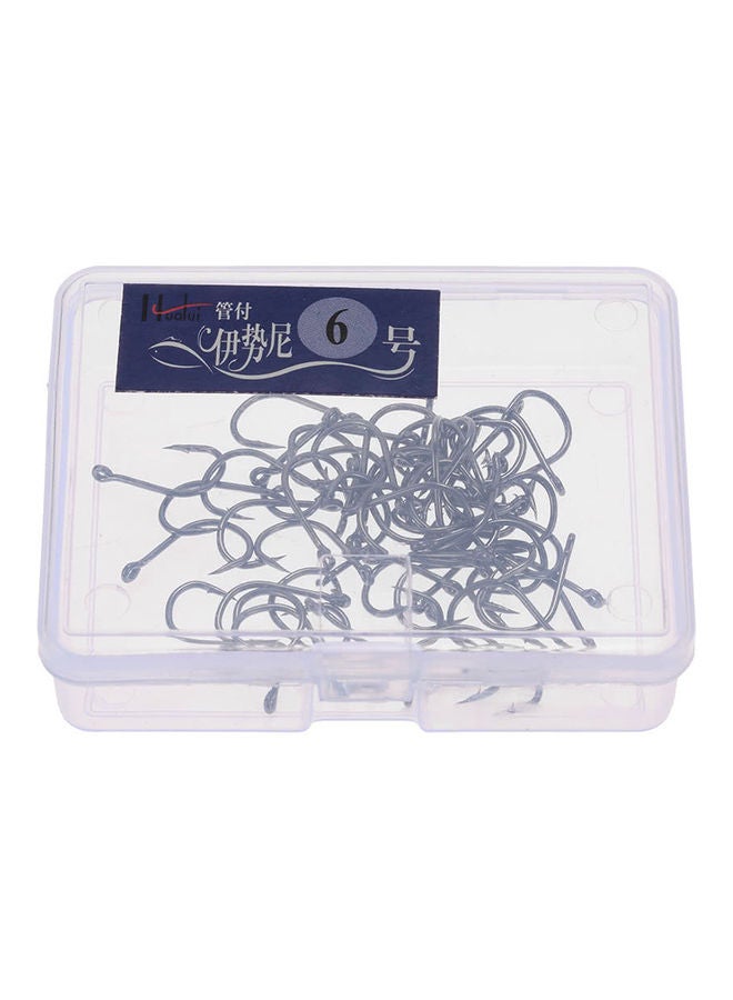 NIBEMINENT 40-Piece Strong Stainless Steel Sharpened Jigging Fish Hook - Image 1