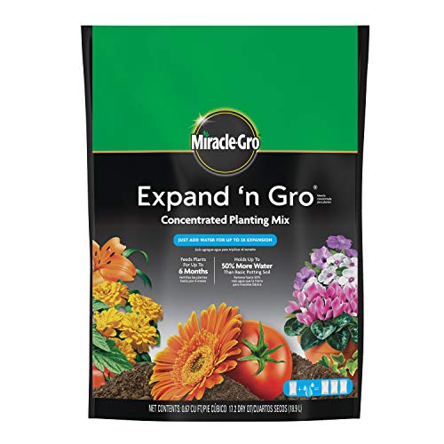Miracle-Gro Expand 'n Gro Concentrated Planting Mix, Just Add Water for up to 3X Expansion, For Container and In-Ground Use, .67 cu. ft. Expands up to 2 cu. ft. - Image 5