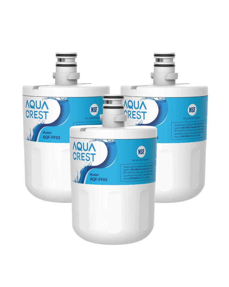 AQUA CREST 5231JA2002A Refrigerator Water Filter Replacement for LG LT500P GEN11042FR08 ADQ72910911 ADQ72910901 ADQ72910907 Kenmore 9890 LFX25974ST LMX25964ST 3 Filters