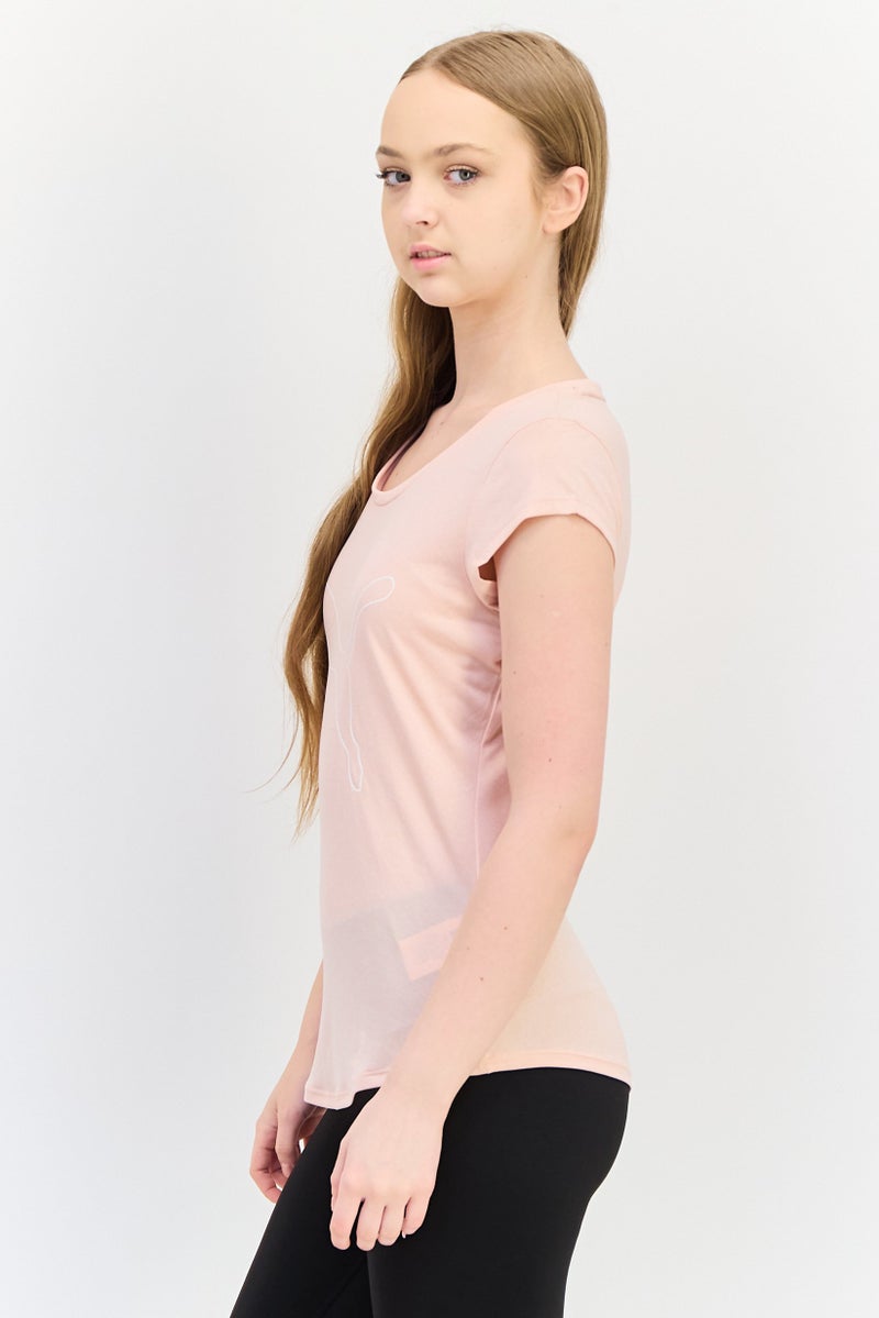 PUMA Women Sportswear Fit Short Sleeve Training T-Shirt, Rose Pink - Image 2