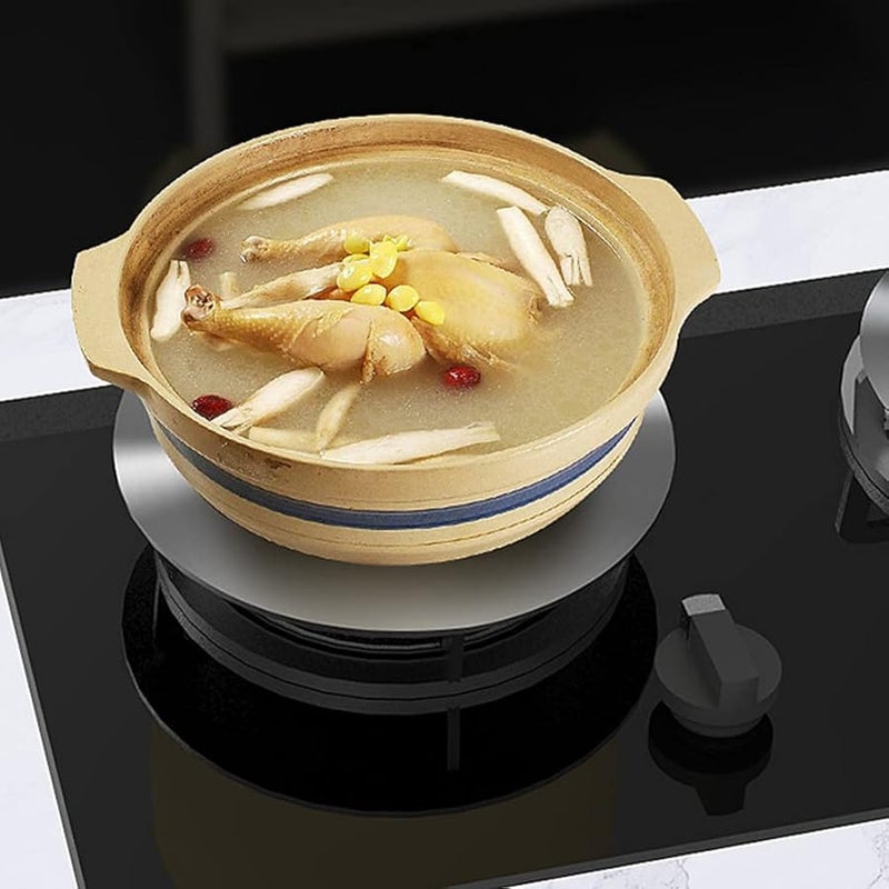 Angoily Stainless Steel Heat Diffuser Adapter Plate 24X24X0 2CM Detachable Handle Induction Cooktop Gas Stove - Image 4