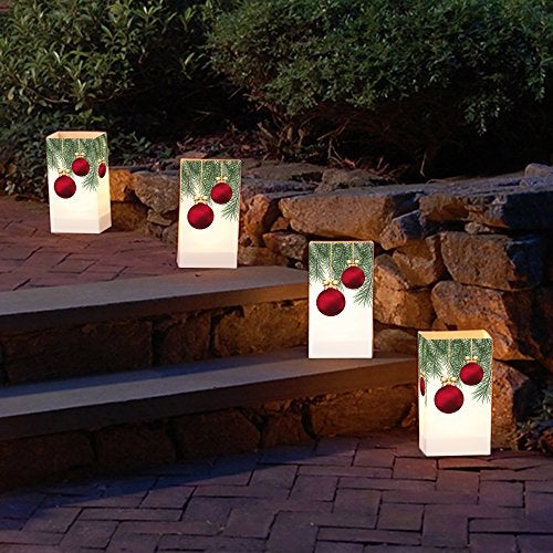 LumaBase Paper Luminaria Bags, Christmas Ornament - Set of 24 - Image 2