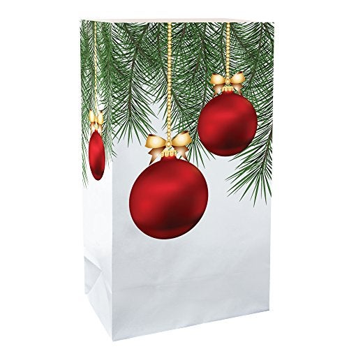 LumaBase Paper Luminaria Bags, Christmas Ornament - Set of 24 - Image 4