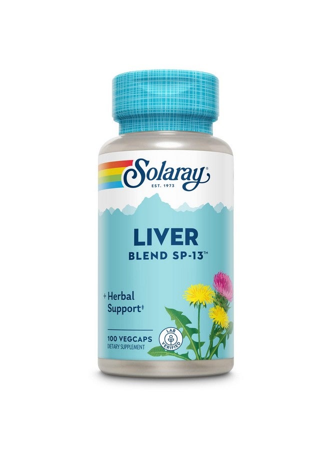 Liver Blend Sp13 Traditional Liver Cleanse Detox & Repair Support With Milk Thistle Dandelion Burdock Artichoke Leaf Kelp Peppermint And Trace Minerals 100 Servings 100 Vegcaps