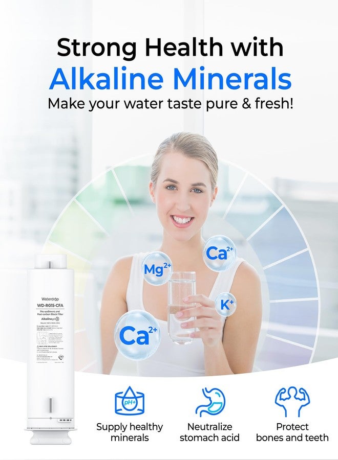 Waterdrop WD-G5P500A-CF Filter, Replacement for WD-G5P500A Undersink Reverse Osmosis System, 6-month Lifetime - Image 3