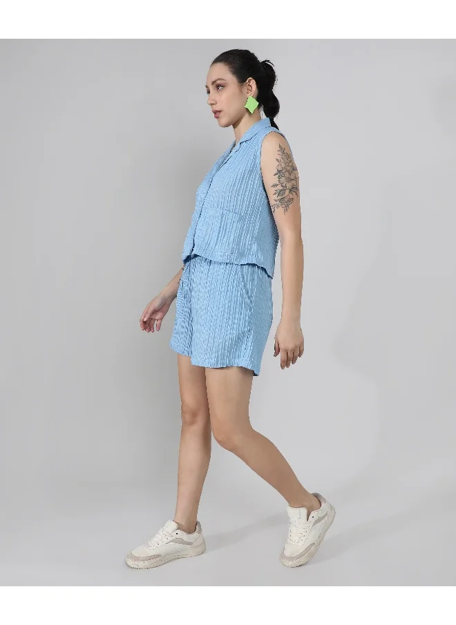 كامبوس سوترا مجموعة Co-Ord مخططة ذات تصميم ذاتي