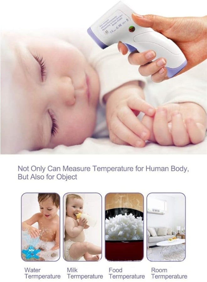 ترمومتر رقمي بالأشعة تحت الحمراء بدون لمس – قياس حرارة الجبهة والأذن والجسم بدقة وسريع لجميع الأعمار - Image 5