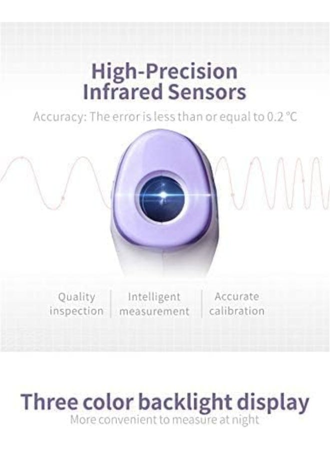 ترمومتر رقمي بالأشعة تحت الحمراء بدون لمس – قياس حرارة الجبهة والأذن والجسم بدقة وسريع لجميع الأعمار - Image 4