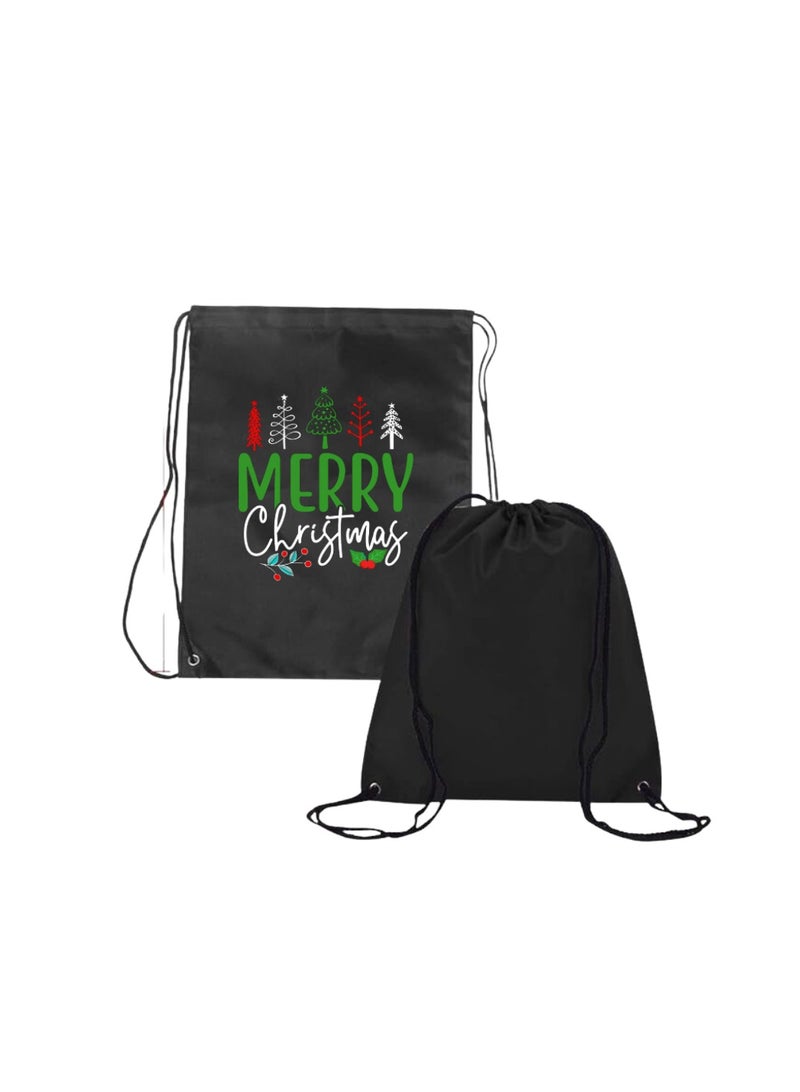 PRINTSHOP4ME Pack Of 3 Drawstring Bags With Christmas Design For Boys-Durable Sports Backpack For Kids,Great For School And Everyday Use,Lightweight For Everyday Use - Image 3