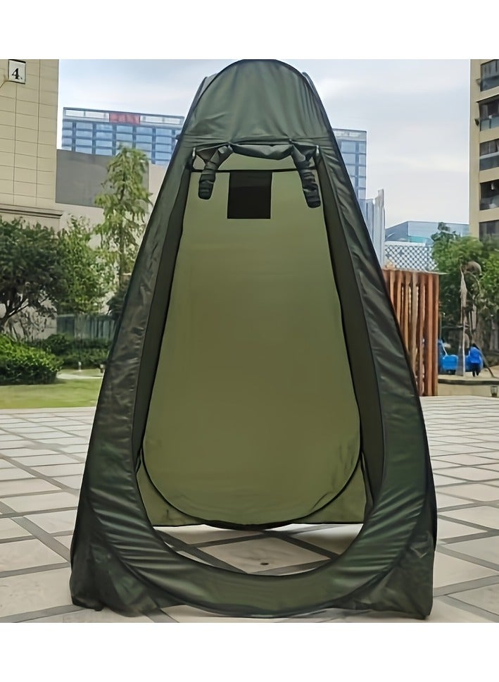 Automatic Quick-Open Changing Tent - Portable Outdoor Shower & Bath Tent with Drawstring Closure, Lightweight Green Design for Camping, Beach, Backyard - Durable & Easy Setup, Tents for Camping, Beach Shelter, Compact Shelter, Sturdy Construction, Portable Shelter, Campers And Hikers - Image 4