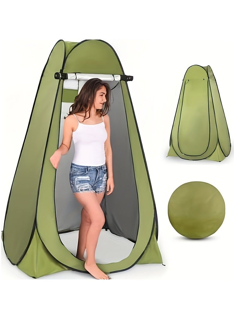 Automatic Quick-Open Changing Tent - Portable Outdoor Shower & Bath Tent with Drawstring Closure, Lightweight Green Design for Camping, Beach, Backyard - Durable & Easy Setup, Tents for Camping, Beach Shelter, Compact Shelter, Sturdy Construction, Portable Shelter, Campers And Hikers - Image 5